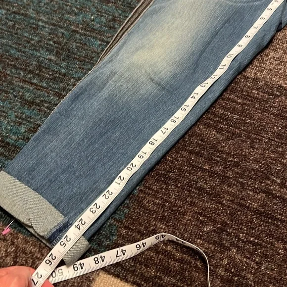 White House Black Market Girlfriend embellished crop jeans Size 6 - Picture 10 of 12